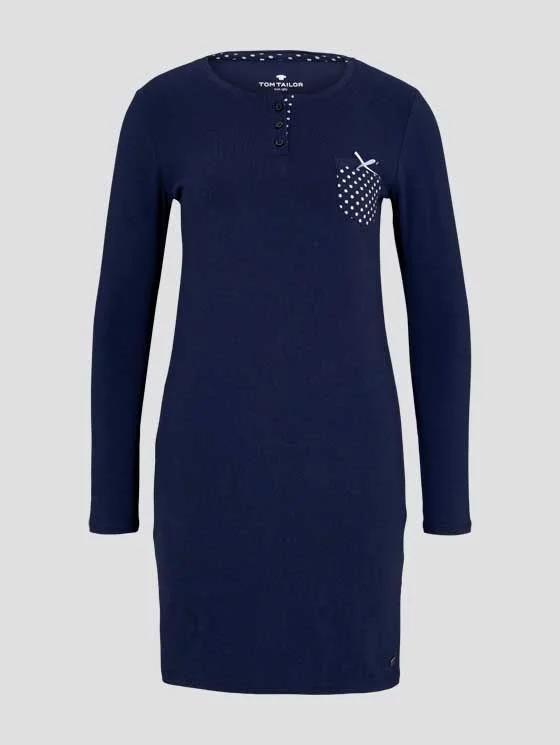 TOM TAILOR L/S NIGHTDRESS 60021 6061