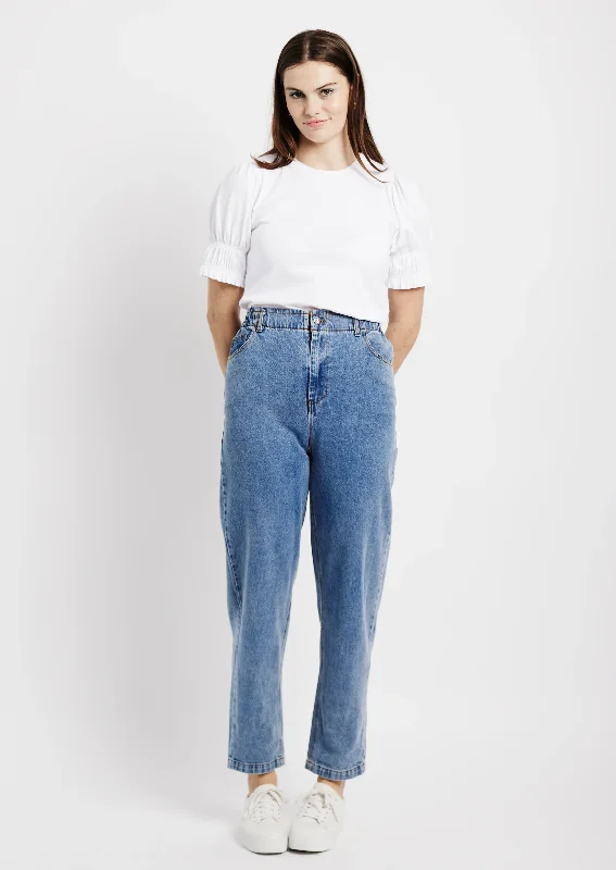 The Piecrust Jean in Denim