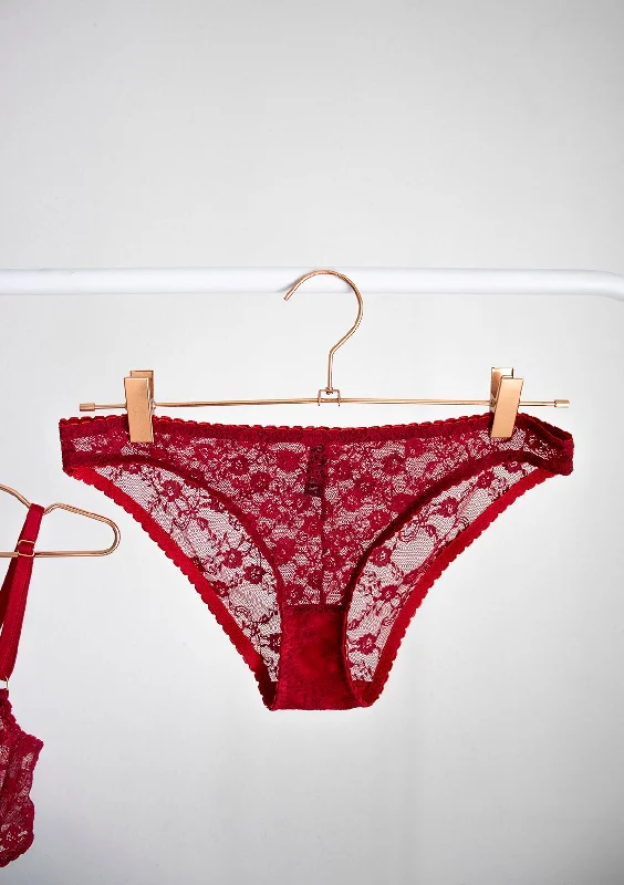 PANTY ENCAJE ROJO CRIMSON