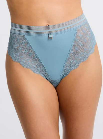 Salt Spring High Waist Brief 9549 Sea Salt