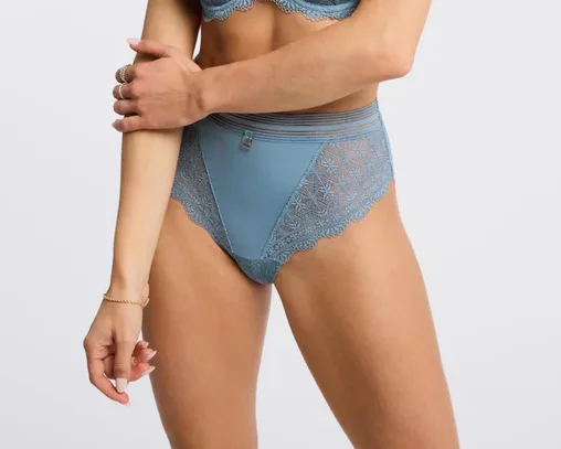 Salt Spring High Waist Brief 9549 Sea Salt