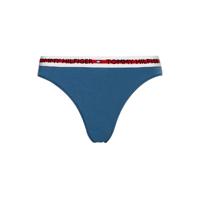 Tommy Hilfiger Logo Stripe Bikini - Pale Navy