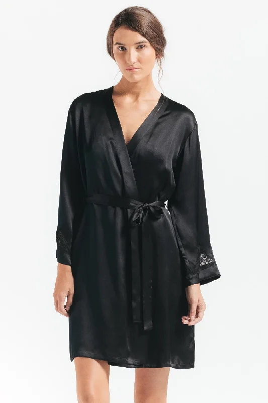 NK iMode Morgan Iconic Short Silk Robe