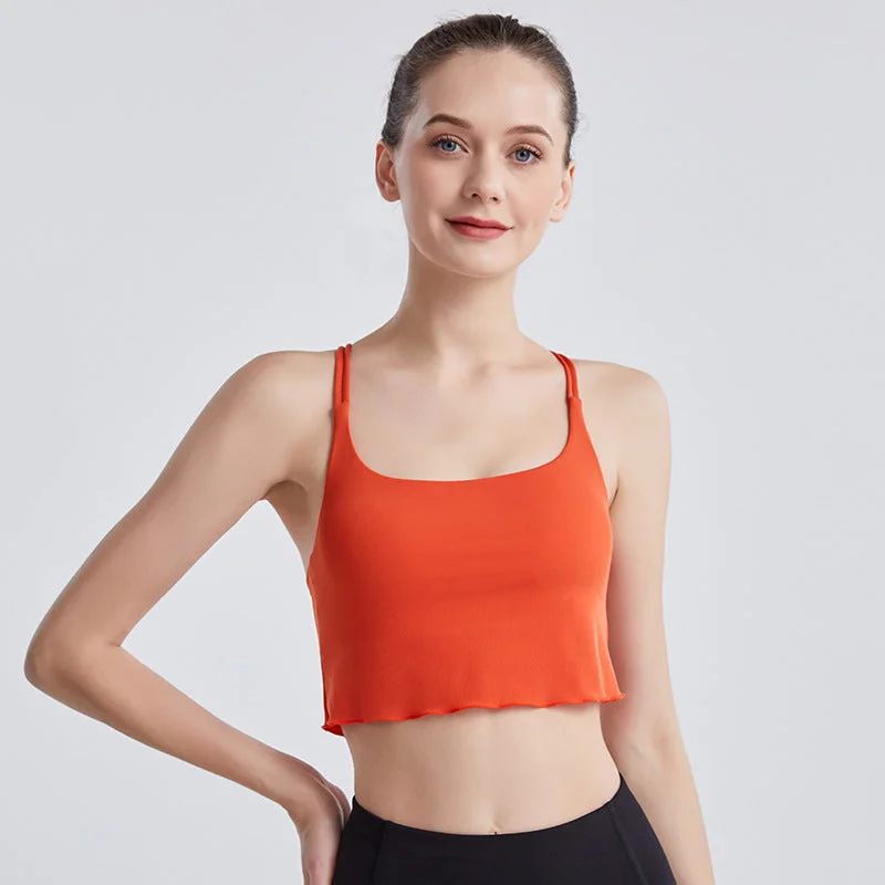 Filhot™ Criss Cross Back Breathable Yoga Sports Bra Up to 2XL