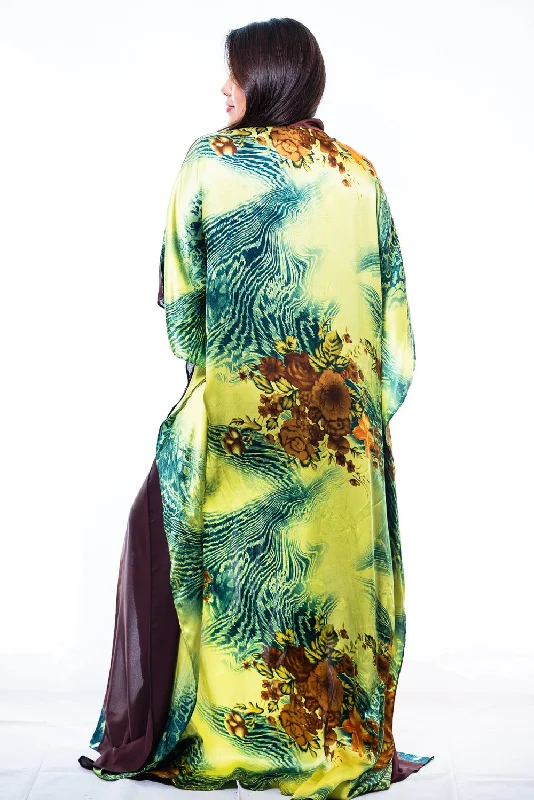 Jane Satin Kaftan Dress