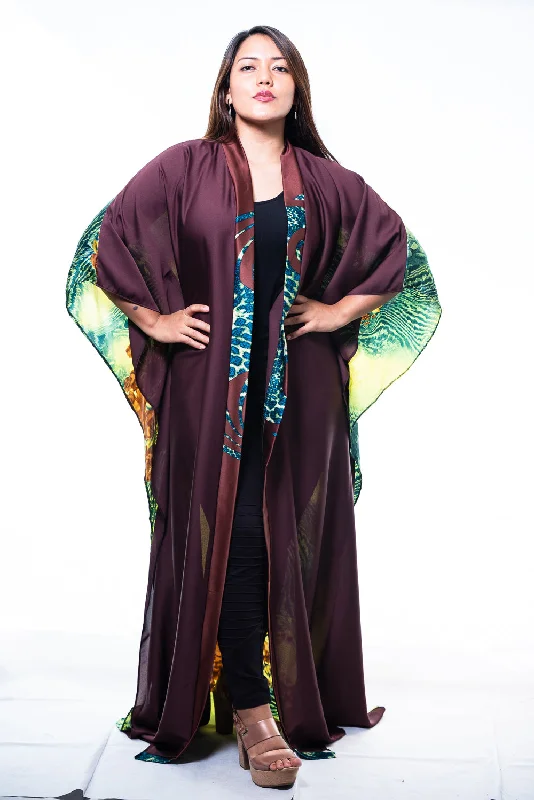 Jane Satin Kaftan Dress