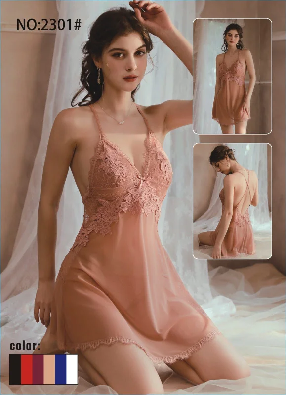 Peach Nighty Plus Panty - #2301