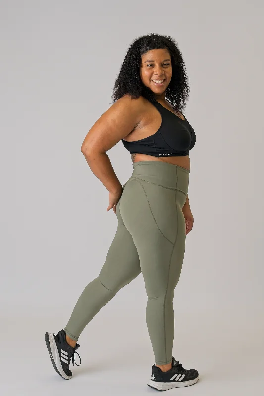 Pure Training Tights - Smokey Olive