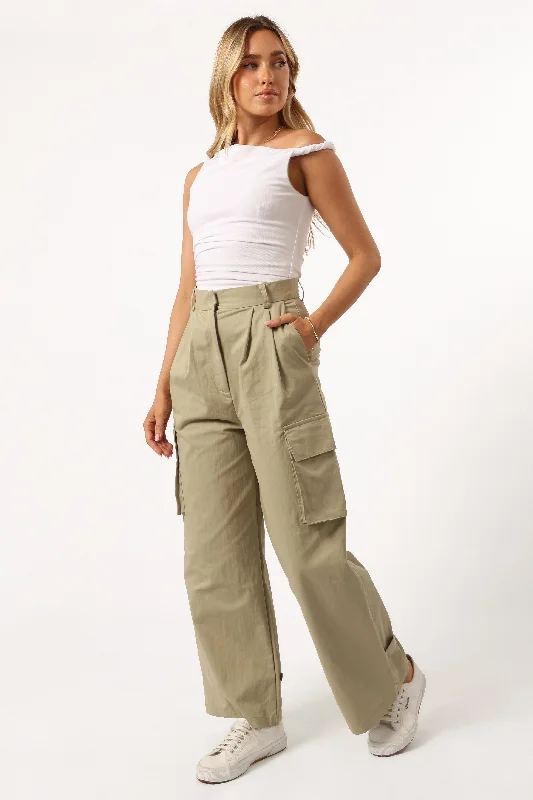 Aimee Cargo Pant - Khaki