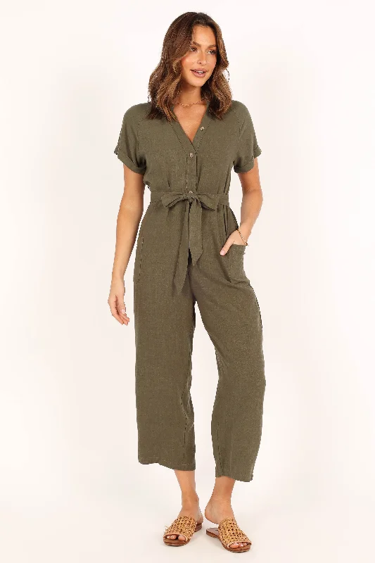 Archie Jumpsuit - Olive