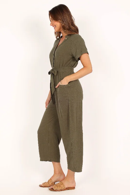 Archie Jumpsuit - Olive