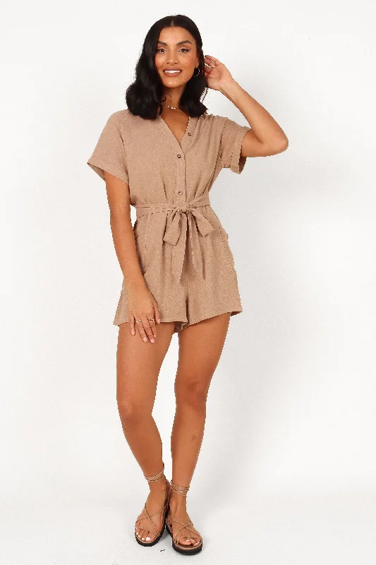 Esra Romper - Mocha