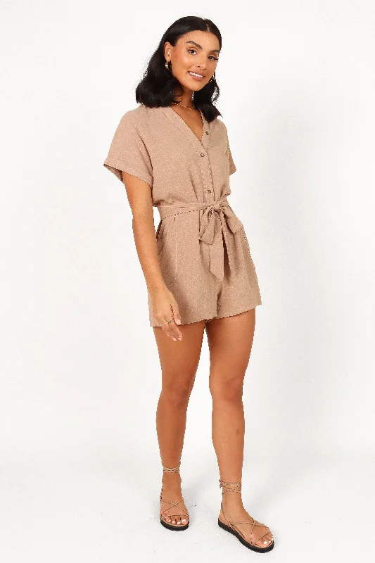 Esra Romper - Mocha