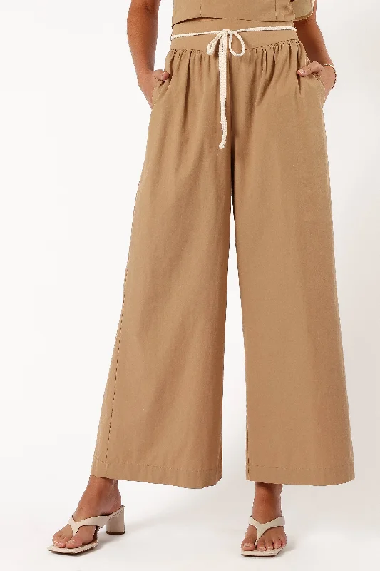 Everly Pants - Tan