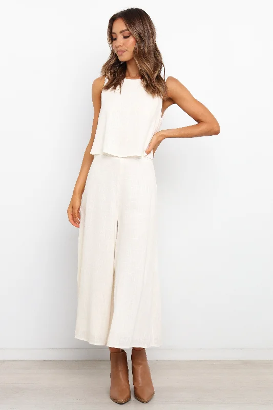 Femme Jumpsuit - White