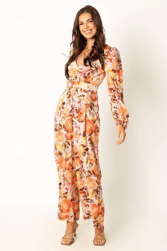 Hayley Jumpsuit - Pink Floral