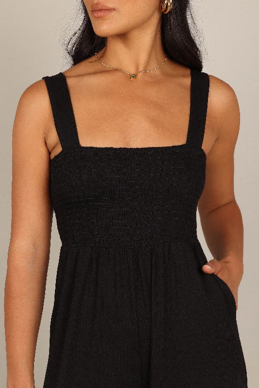 Kippa Stretch Jumpsuit - Black