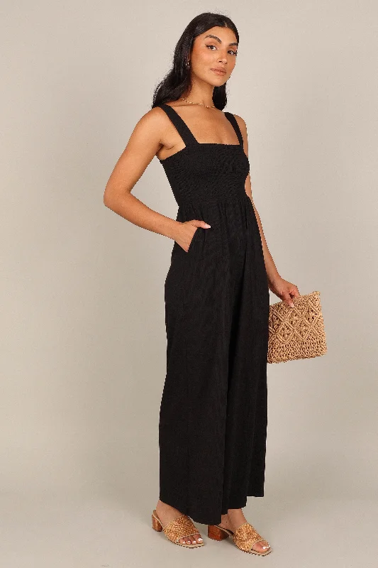 Kippa Stretch Jumpsuit - Black